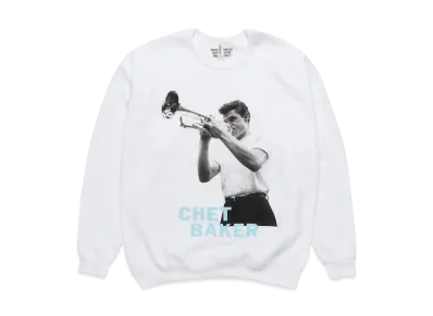 WACKO MARIA CHET BAKER / SWEAT SHIRT #2 "White"