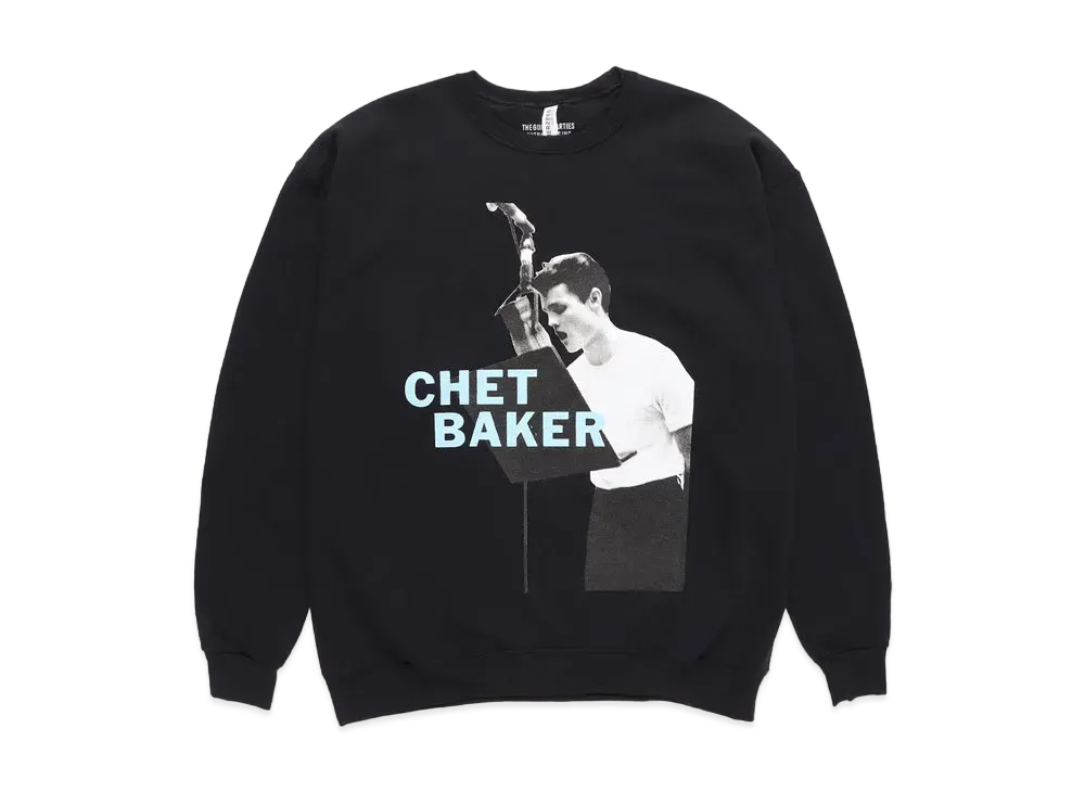 WACKO MARIA CHET BAKER / SWEAT SHIRT #3 "Black"