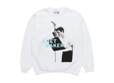 WACKO MARIA CHET BAKER / SWEAT SHIRT #3 "White"