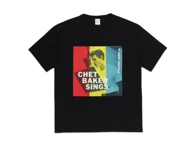 WACKO MARIA CHET BAKER / WASHED HEAVY WEIGHT T-SHIRT #1 "Black"