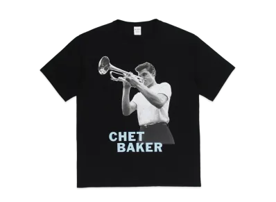 WACKO MARIA CHET BAKER / WASHED HEAVY WEIGHT T-SHIRT #2 "Black"