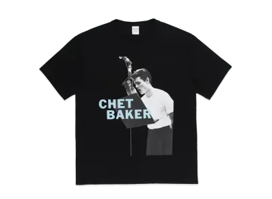 WACKO MARIA CHET BAKER / WASHED HEAVY WEIGHT T-SHIRT #3 "Black"