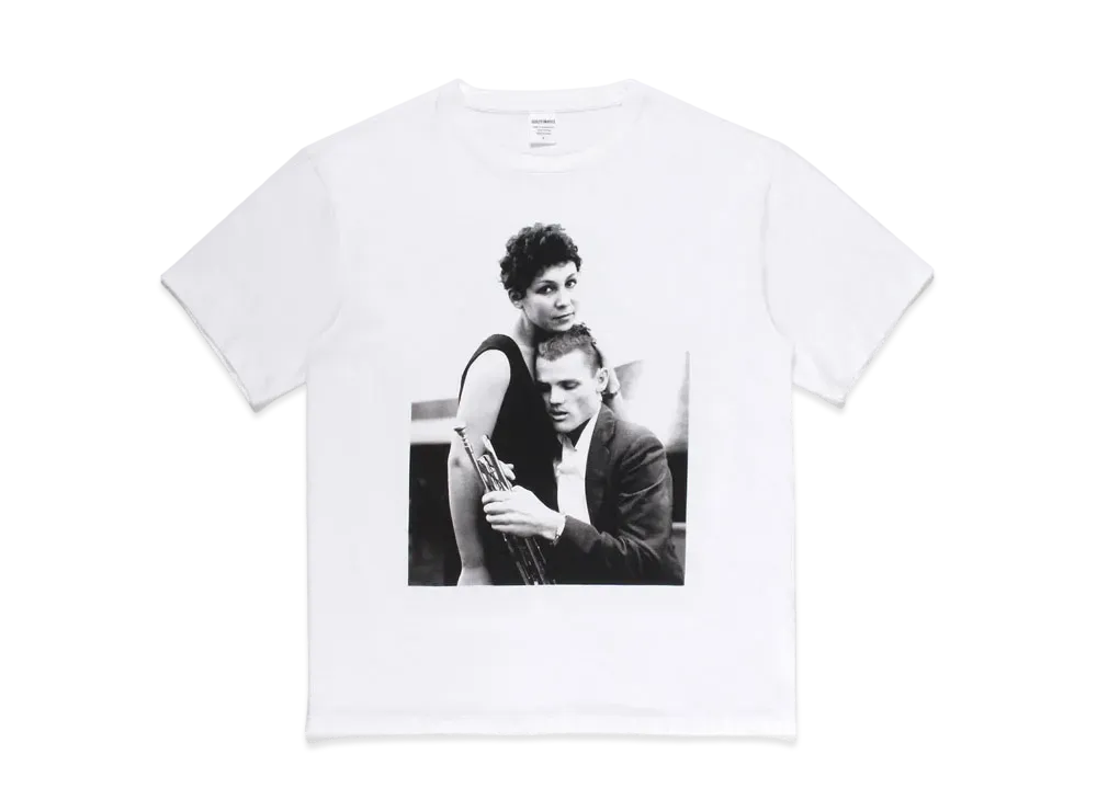 WACKO MARIA CHET BAKER / WASHED HEAVY WEIGHT T-SHIRT #4 "White"