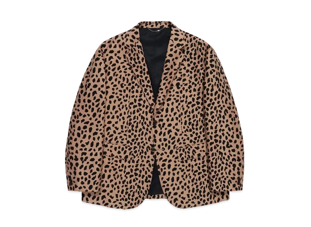 WACKO MARIA LEOPARD UNCONSTRUCTED JACKET "Beige"