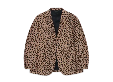 WACKO MARIA LEOPARD UNCONSTRUCTED JACKET "Beige"