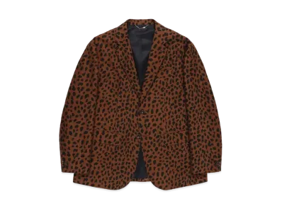 WACKO MARIA LEOPARD UNCONSTRUCTED JACKET "Brown"