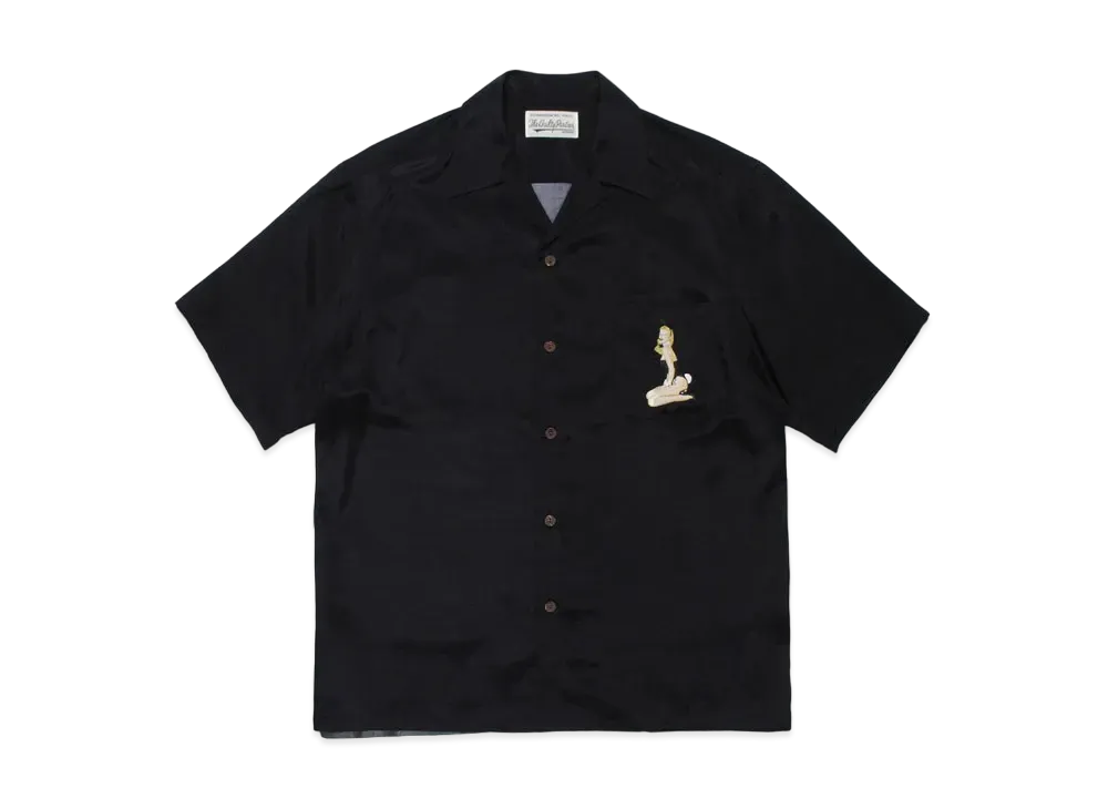 WACKO MARIA MIGHTY CROWN / HAWAIIAN SHIRT "Black"