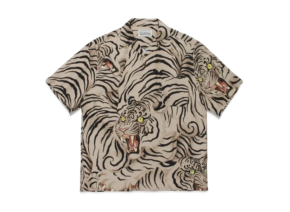 WACKO MARIA MIGHTY CROWN / TIM LEHI / HAWAIIAN SHIRT "Beige"