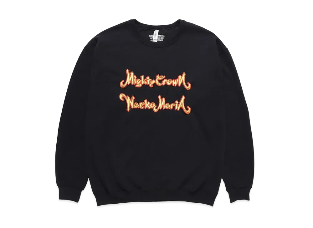 WACKO MARIA MIGHTY CROWN / SWEAT SHIRT "Black"