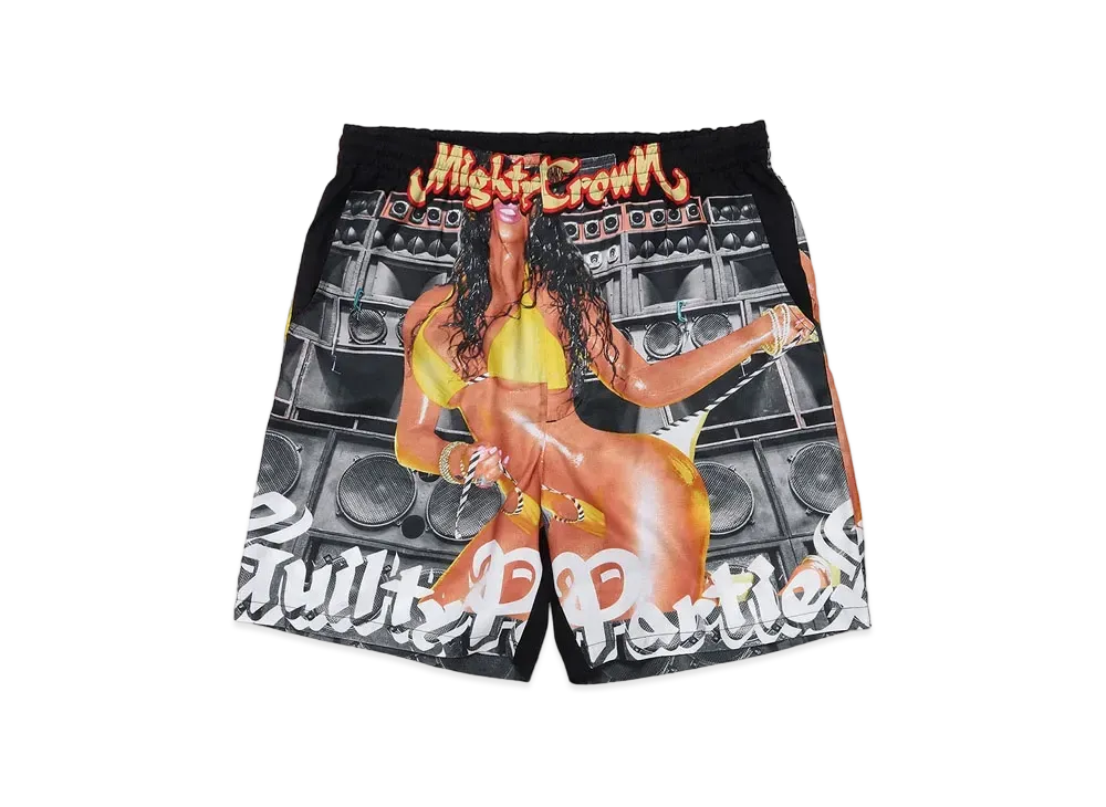WACKO MARIA MIGHTY CROWN / HAWAIIAN SHORTS "Black"