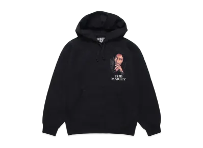 WACKO MARIA BOB MARLEY / Heavy Weight Pull Over Hooded Sweat Shirt "Black"