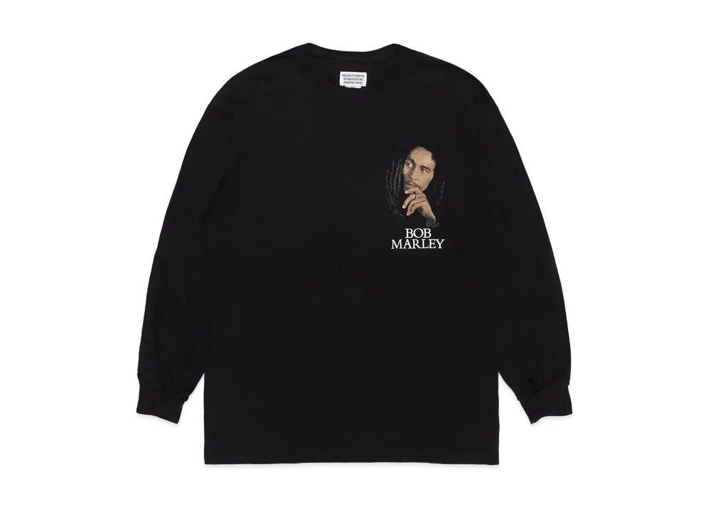 WACKO MARIA BOB MARLEY / Crew Neck Long Sleeve T-Shirt "Black"