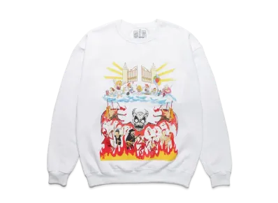 WACKO MARIA NECKFACE / Sweat Shirt "White"