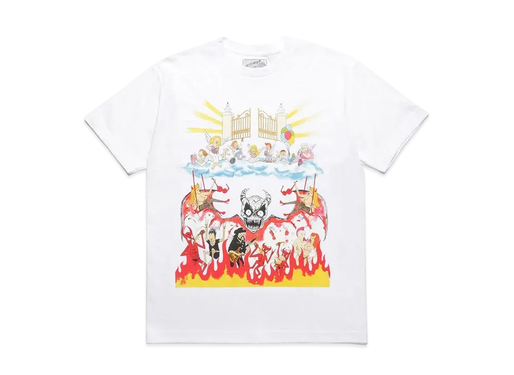 WACKO MARIA NECKFACE / Crew Neck T-Shirt "White"