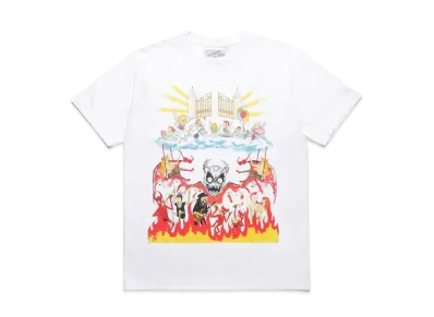 WACKO MARIA NECKFACE / Crew Neck T-Shirt "White"