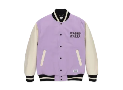 WACKO MARIA Varsity Jacket "Light Purple"