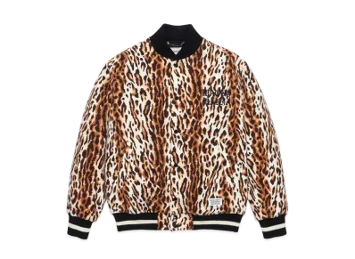 WACKO MARIA Leopard Varsity Jacket "Beige"