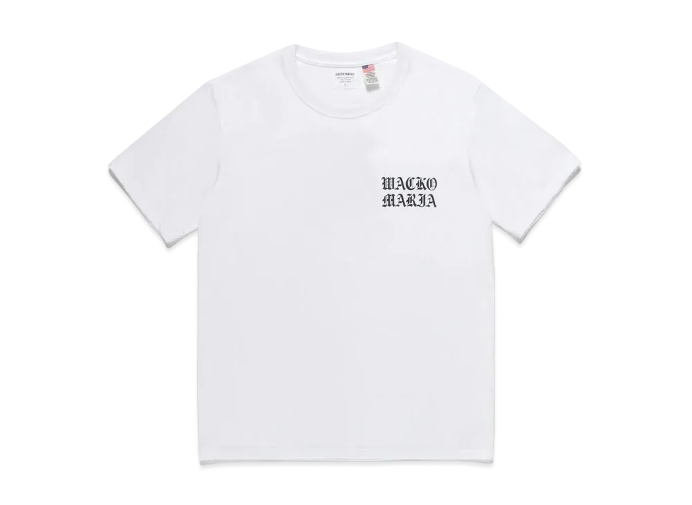 WACKO MARIA Us Fabric Crew Neck T-Shirt #1 "White"