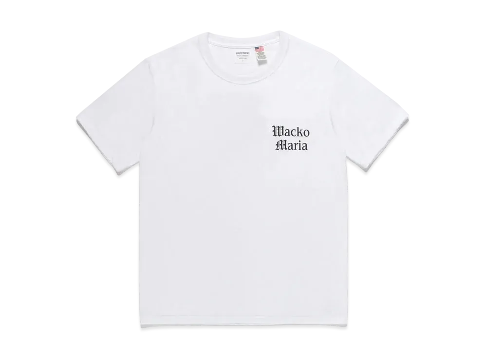 WACKO MARIA Us Fabric Crew Neck T-Shirt #2 "White"