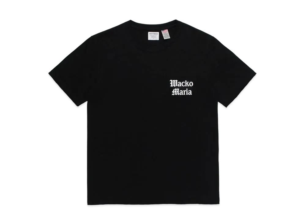 WACKO MARIA Us Fabric Crew Neck T-Shirt #2 "Black"