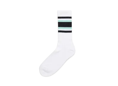 WACKO MARIA Sports Socks "White Blue"