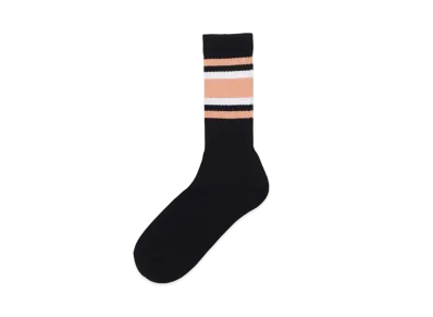 WACKO MARIA Sports Socks "Black Orange"