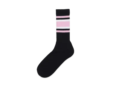 WACKO MARIA Sports Socks "Black Pink"