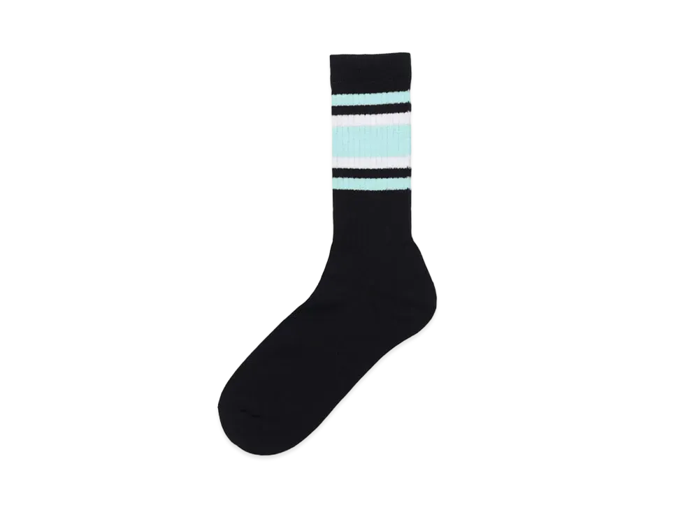 WACKO MARIA Sports Socks "Black Blue"