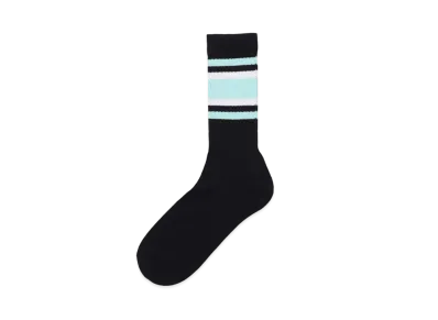 WACKO MARIA Sports Socks "Black Blue"