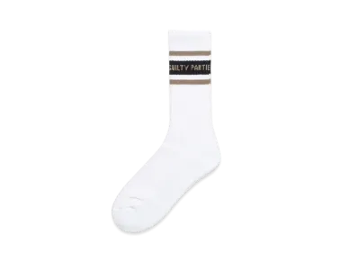 WACKO MARIA Sports Socks "White Beige"