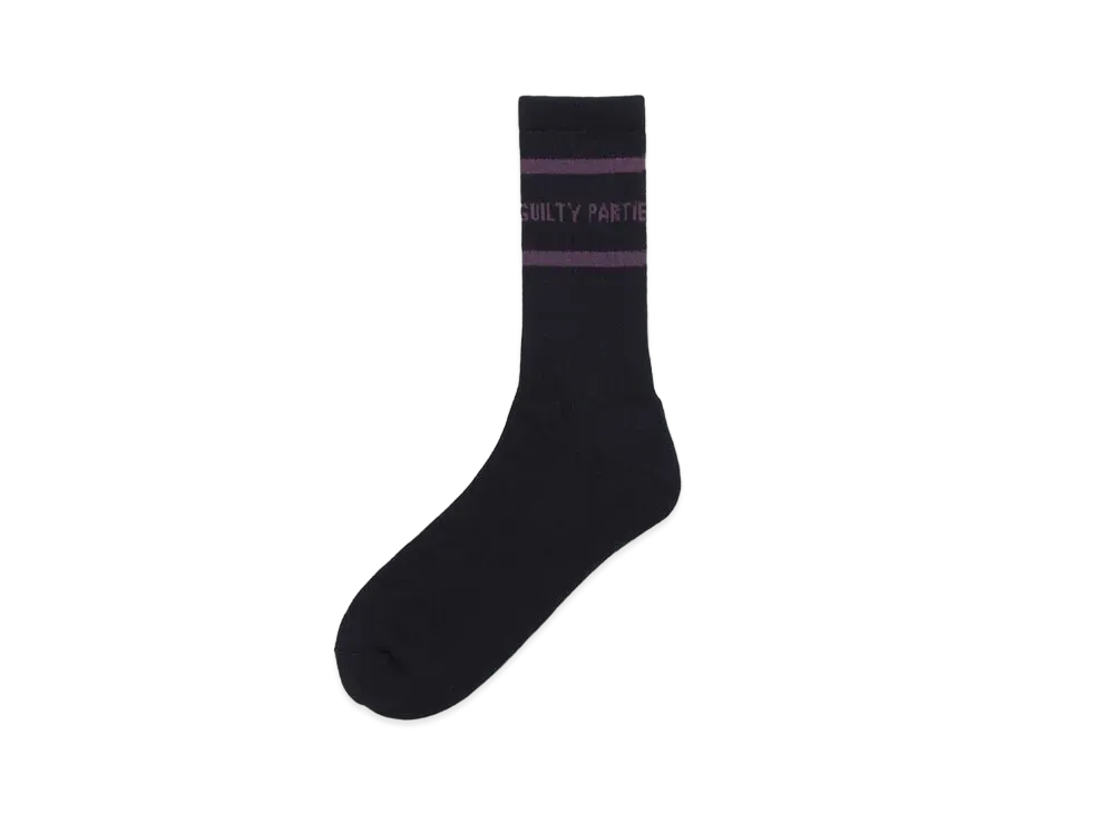 WACKO MARIA Sports Socks "Black Purple"