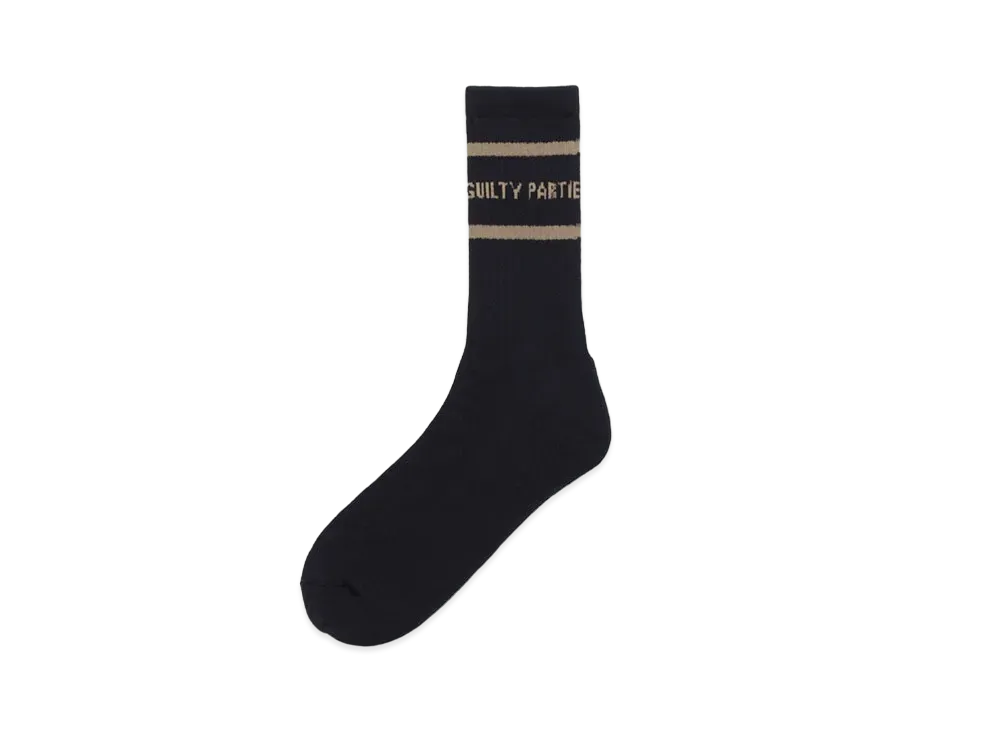 WACKO MARIA Sports Socks "Black Beige"