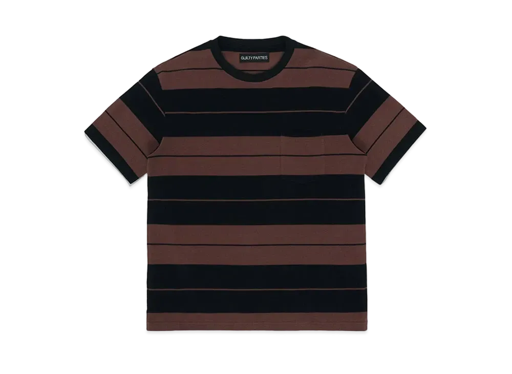 WACKO MARIA Striped T-Shirt "Brown"