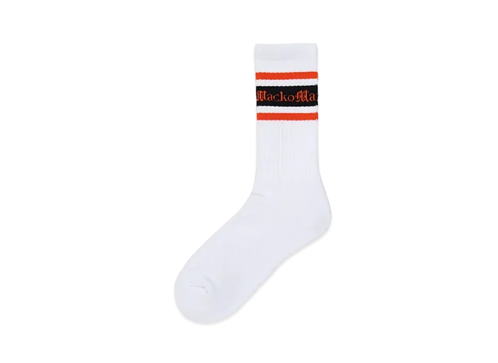 WACKO MARIA Logo Jacquard Socks "Orange"