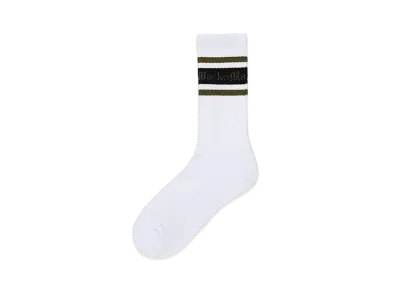 WACKO MARIA Logo Jacquard Socks "Khaki"