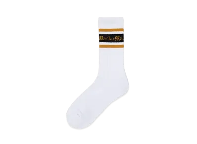 WACKO MARIA Logo Jacquard Socks "Gold"