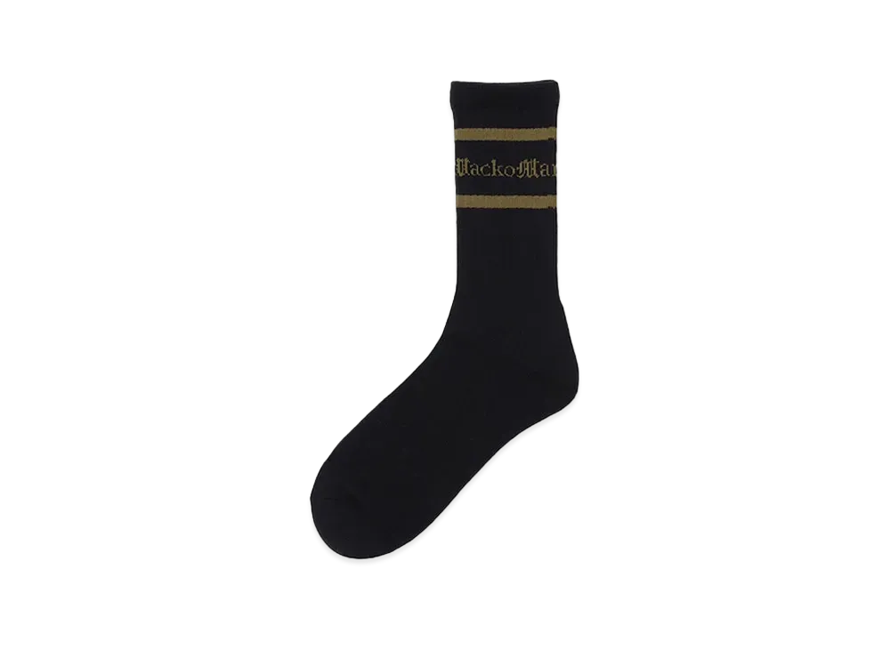WACKO MARIA Logo Jacquard Socks "Khaki"