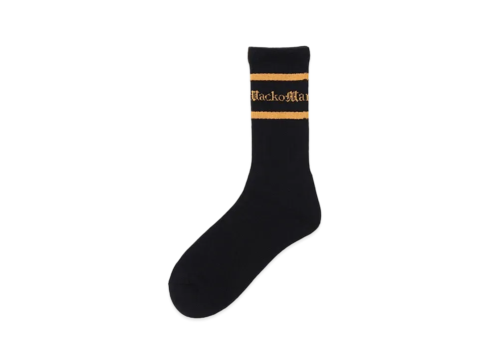 WACKO MARIA Logo Jacquard Socks "Gold"
