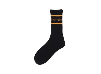 WACKO MARIA Logo Jacquard Socks "Gold"