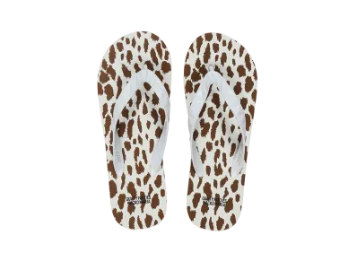 WACKO MARIA Hayn / Leopard Beach Sandals "Brown"