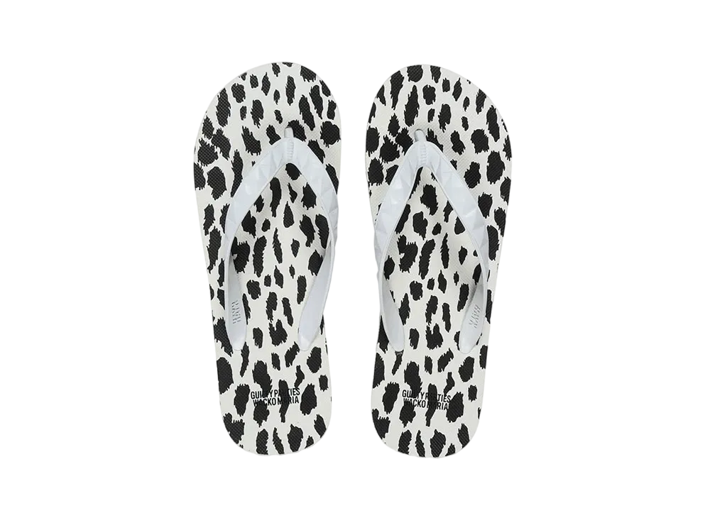 WACKO MARIA Hayn / Leopard Beach Sandals "Black"