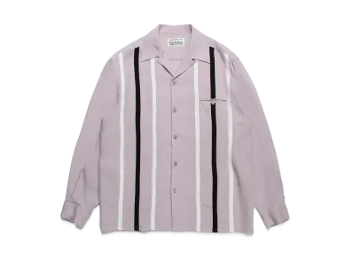 WACKO MARIA Switching Open Collar Shirt "Purple"