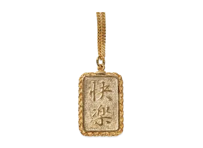 WACKO MARIA Plate Necklace "Gold"