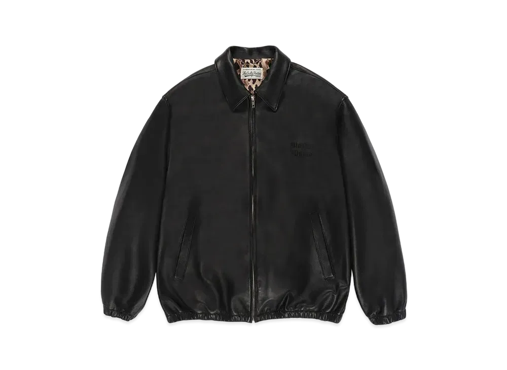WACKO MARIA Leather Jacket "Black"