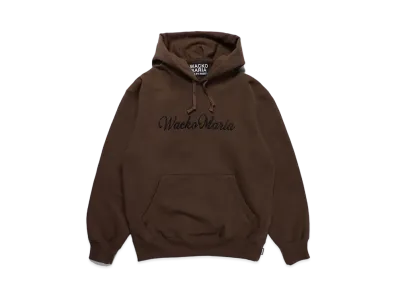 WACKO MARIA Heavy Weight Pull Over Hooded Sweat Shirt "Brown"