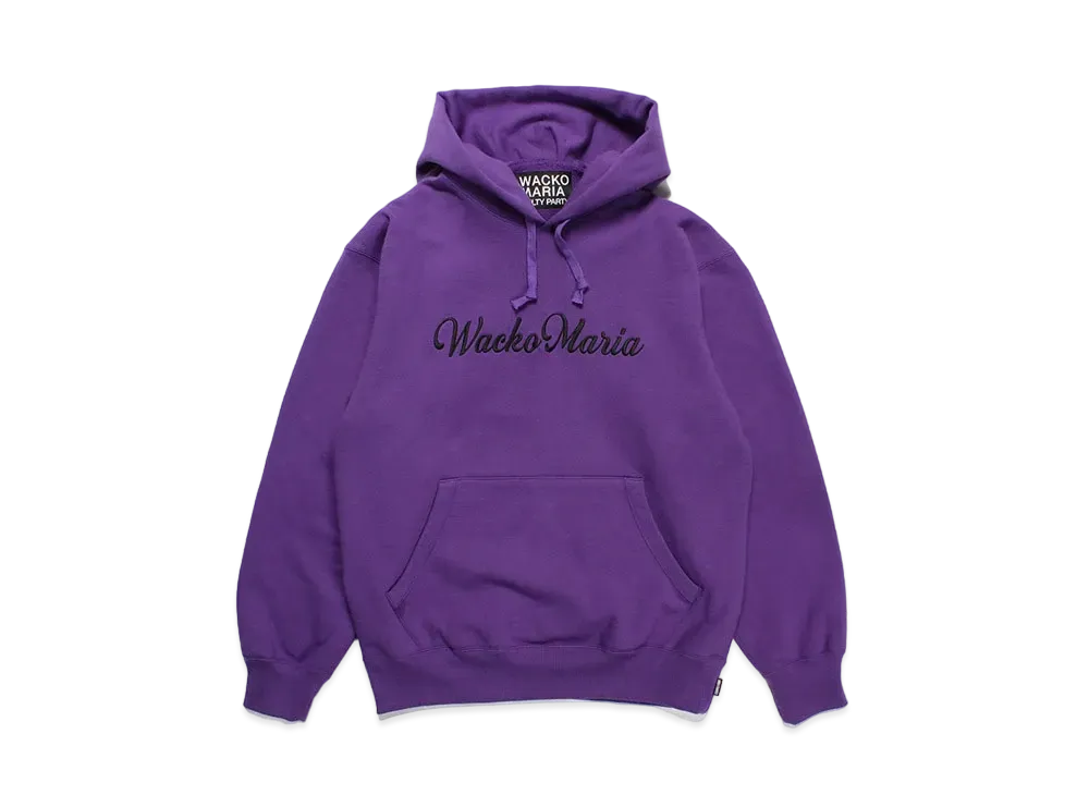 WACKO MARIA Heavy Weight Pull Over Hooded Sweat Shirt "Purple"