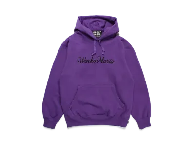 WACKO MARIA Heavy Weight Pull Over Hooded Sweat Shirt "Purple"
