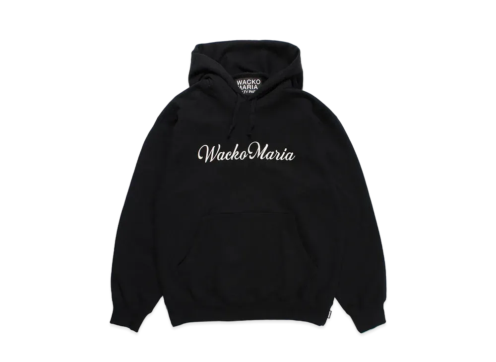 WACKO MARIA Heavy Weight Pull Over Hooded Sweat Shirt "Black"