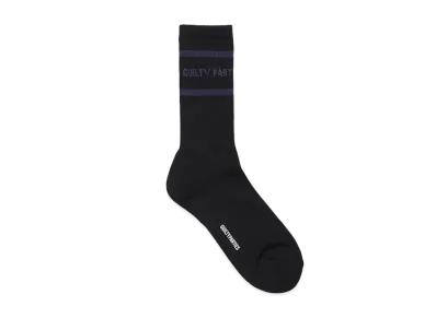 WACKO MARIA Logo Jacquard Socks "Black/Navy"