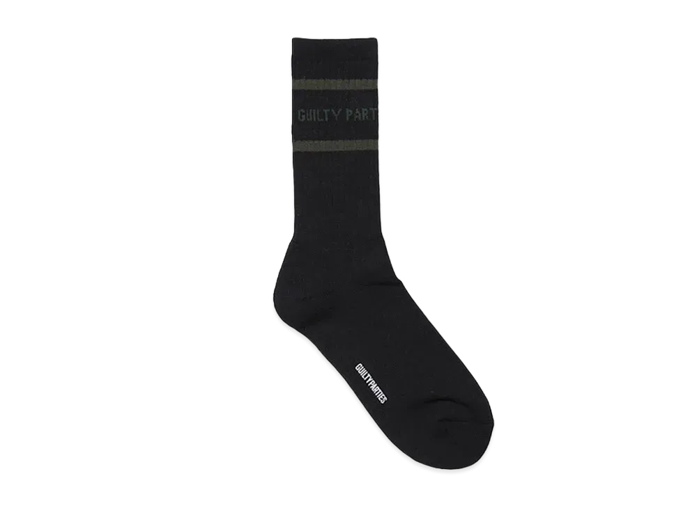 WACKO MARIA Logo Jacquard Socks "Black/Green"